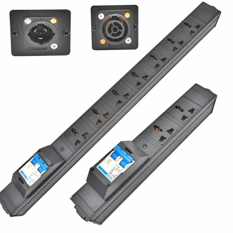 STRIDER RUI NAC3FPX NAC3MPX PDU 1-7 وحدة لوحة الطاقة Schuko Powerlink UK محول 10A مقبس عالمي المدخلات/الإخراج مقبس المملكة المتحدة