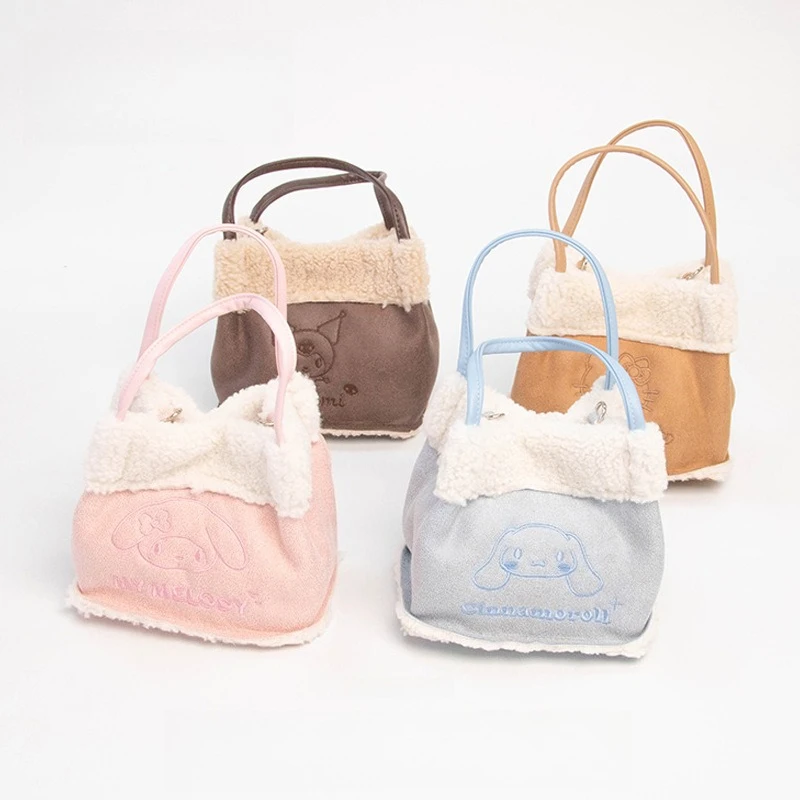 

Kawaii Hello Kitty Makeup Bag Cute Women Accessories Large Capacity Anime Autumn/Winter Handheld Crossbody Girl Gift Wholesale