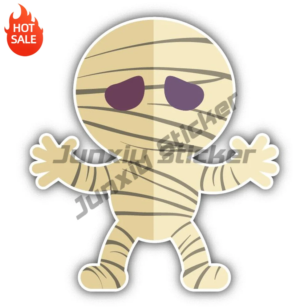Mummy Kid Costume Cartoon Vinyl Car Sticker Self Adhesive Decal For Car Bumper And Toolbox Exterior Decoration