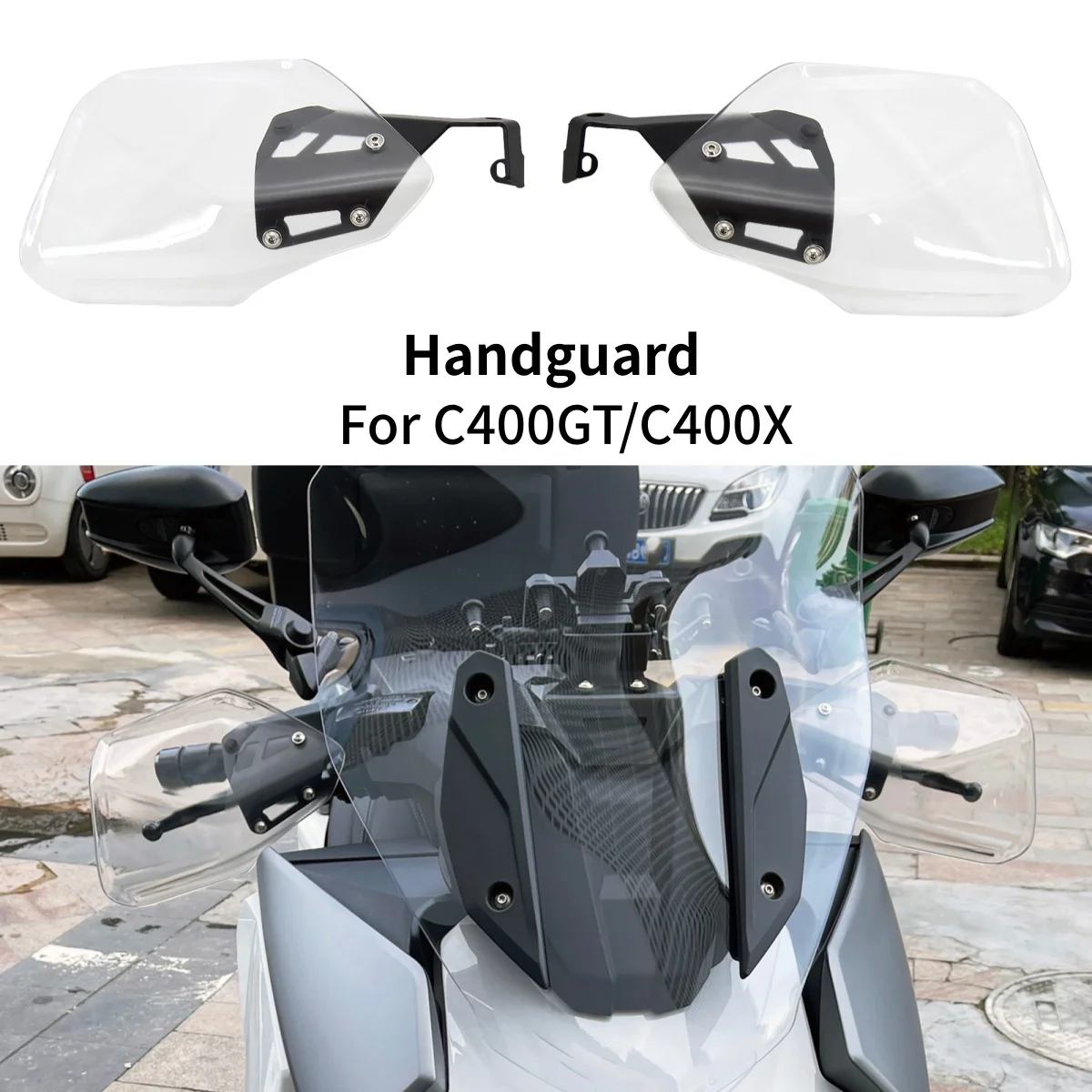 

Защитные дефлекторы-накладки на руль (защита рук) для мотоциклов BMW C400GT C 400 GT C400 GT C400X C 400 X C400 X