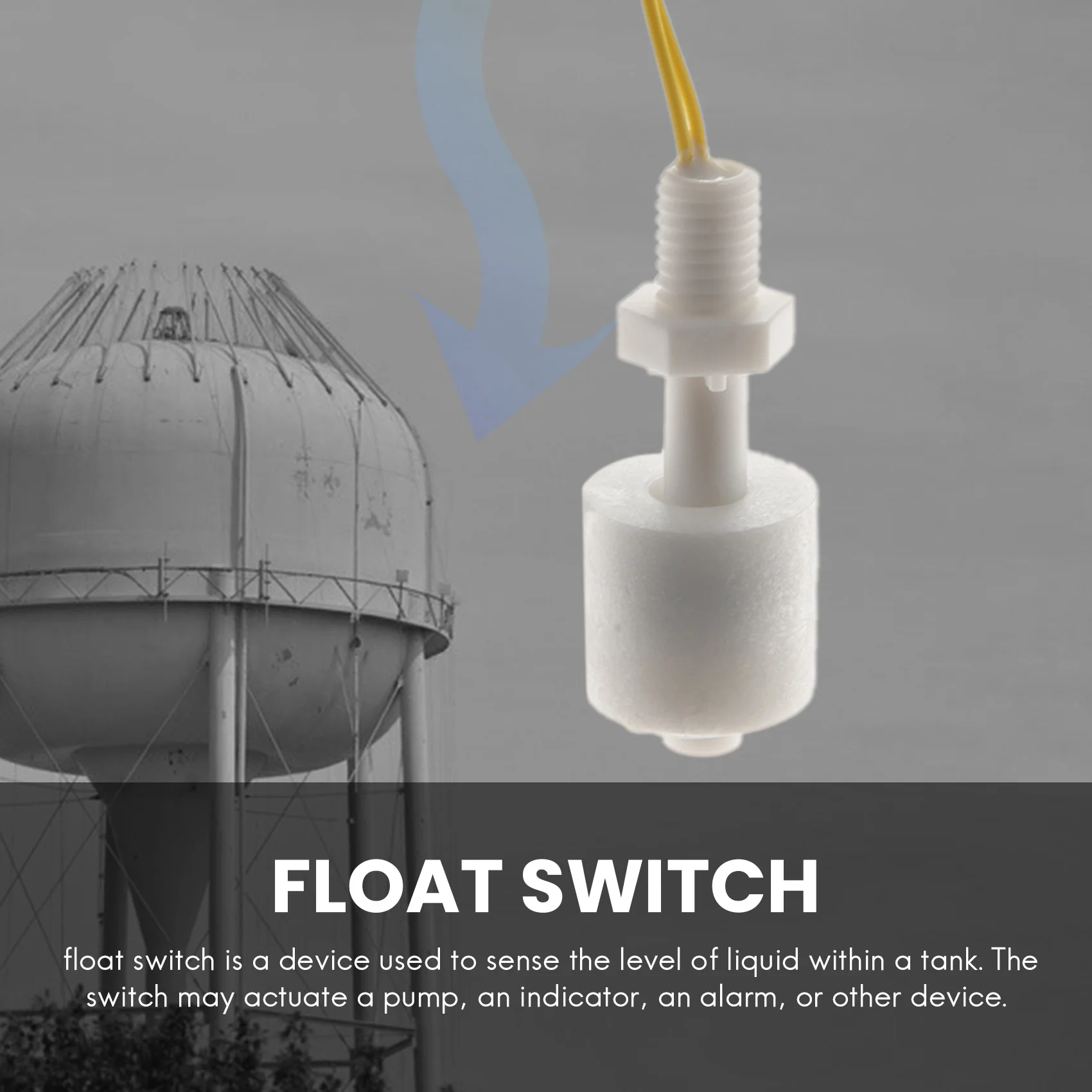 New Tech 5 Pieces ZP4510 Liquid Water Level Sensor Vertical Float Switches