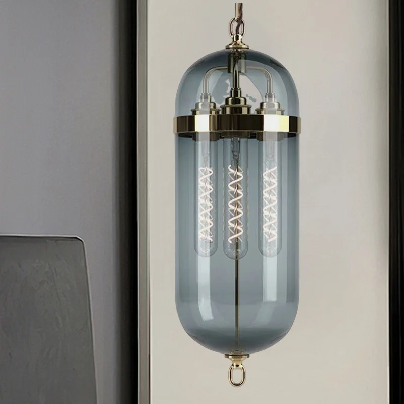 Restaurant chandelier bedroom bedside small bar counter personalized combination single head window glass