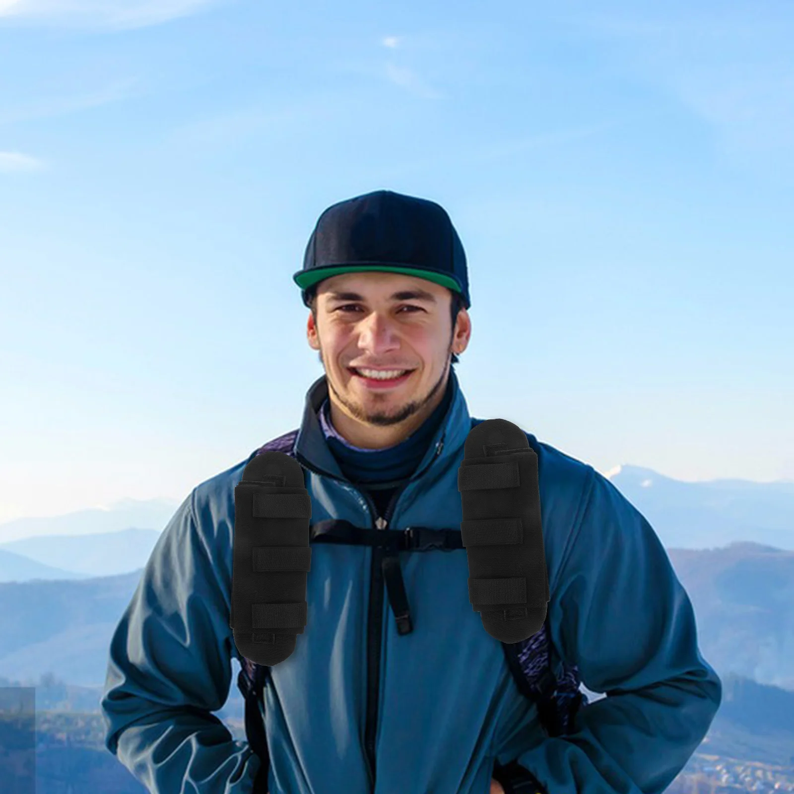 

2Pcs Universal Detachable Shoulder Strap Pads for Backpack Comfortable Pressure Relief Strap Cushions Multi-Function Removable