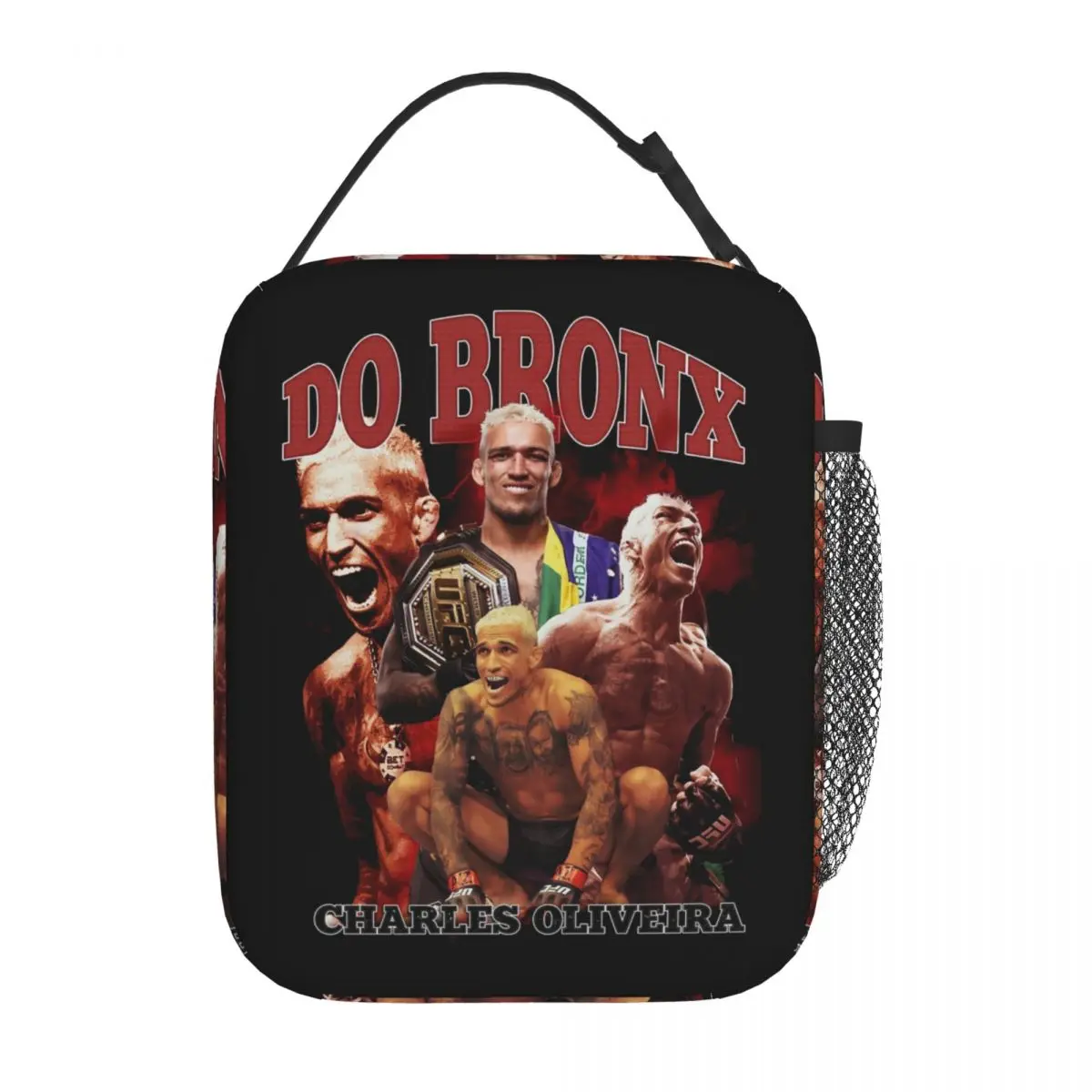 

Charles Oliveira Do Bronx Boxing Insulated Lunch Bag Food Container Bags Portable Thermal Cooler Lunch Boxes For School Office