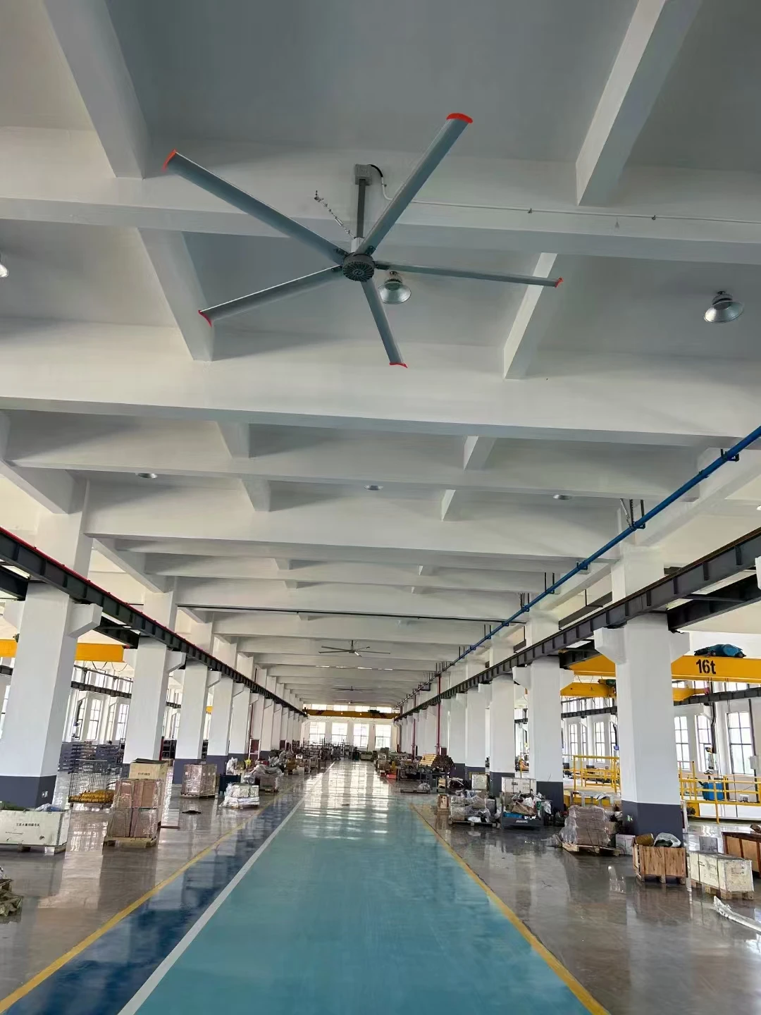 Hvls Fan 1.5kw 7.3m Industrial Axial Flow Ceiling Fan Large Capacity for Cooling in Gyms Shopping Malls Warehouses Factories - view 5
