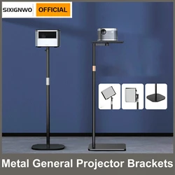 130cm/50Inch Floor Projector Support Stand Metal Holder Multi-angle Adjustable 360 PTZ Rotating Projector Bracket for Film Video