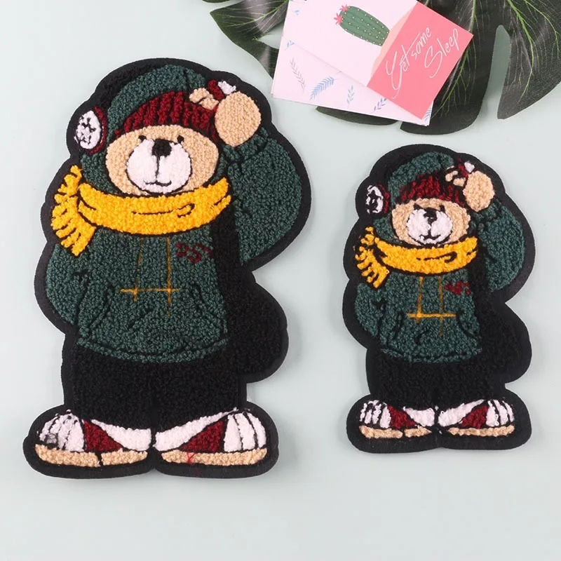 

Large size Teddy Bear Patch,Applique Cartoon,Suitable for Decorative Clothing,Sweater,Home Textile,Sew on Patches for Backpacks