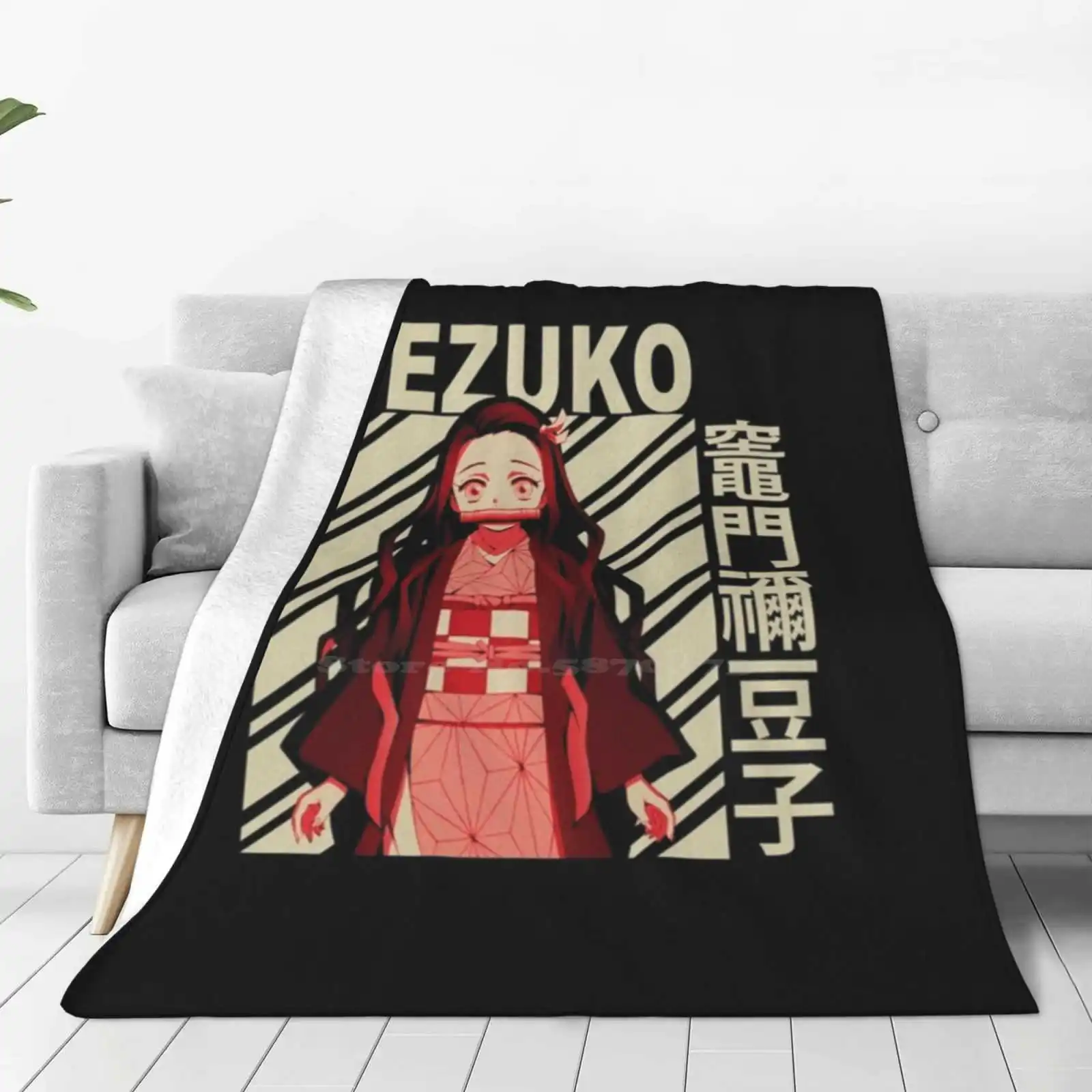 The Kamados Serie Demon Fashion Soft Warm Throw Blanket Nezuko Kamado Kimetsu No Yaiba Tanjiro Demon Anime Kizuma Urokodaki