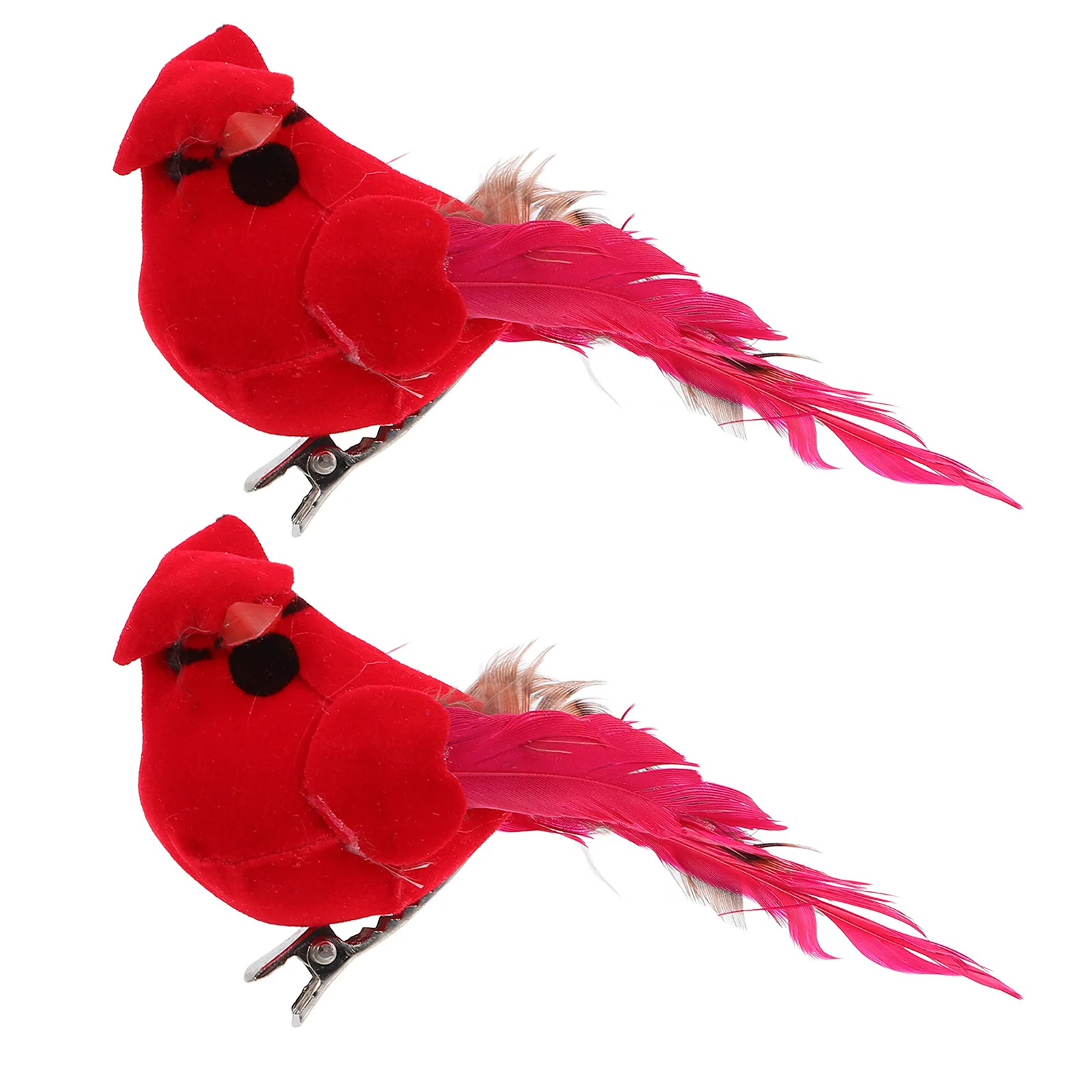 

1pc Artificial Birds Ornament With Clip On Tree Ornaments Figurines Christmas Decoration Home Cloth Plumes Foams Birds Model