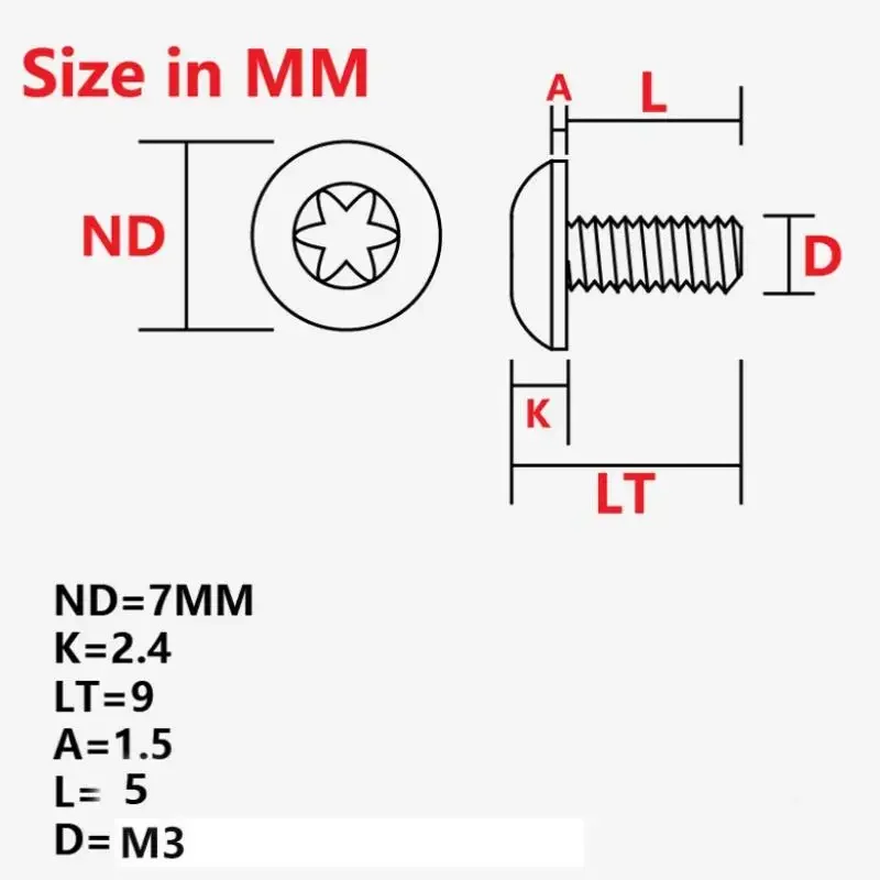 1 Set Grip Handle Screws with Key for 1911 Models DIY Making Replace Wood Guard Accessories Nails Parts Repair
