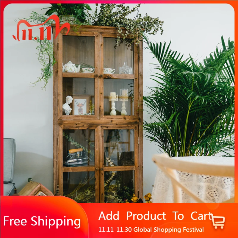 

Wood Garden Living Room Cabinets Glass Storage Coffee Hallway Living Room Cabinets Craft Hallway Vitrina Chinese Style Furniture