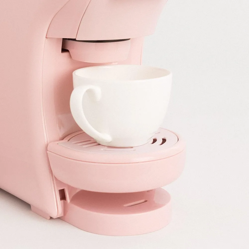 CREATE / POTTS / Cafetera multicápsula Express y Cafe molido Rosa / 19 bar، قابل للبرمجة، ligera y compacta، tanque 600ml، Sistem