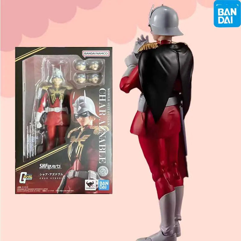 

В НАЛИЧИИ Bandai Original SHF Аниме Фигурка MOBLLE SUIT GUNDAM CHAR AZNABLE Аниме Фигурки Игрушки для мальчиков/девочек