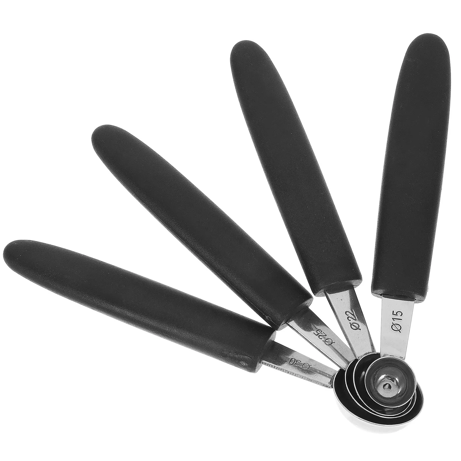 

Набор из 4-х многофункциональных ложек-ножниц из нержавеющей стали для фруктов, дынь, мороженого и десертов, кухонный инструмент