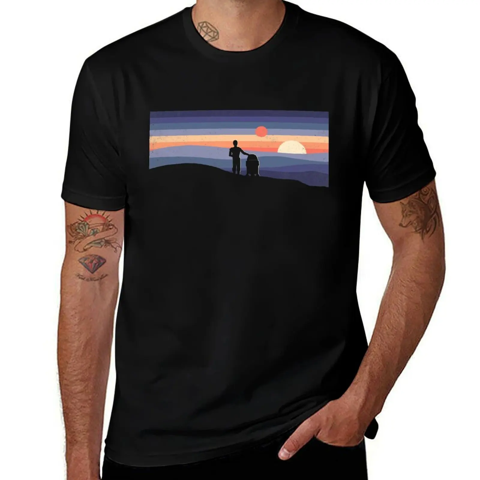 Droids at Sunset T-Shirt t shirt personalised T-Shirt