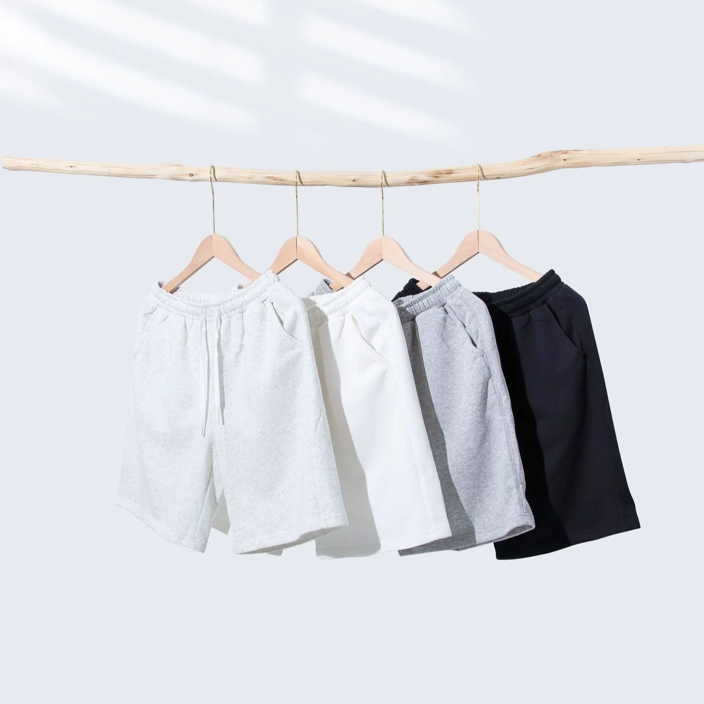 

Sports Shorts 330g Heavy Hair Ring Drawstring Straight Shorts Trendy Brand Men's Five-point Pants