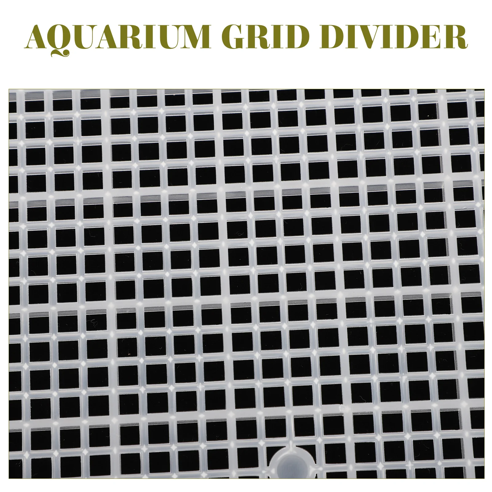 

4pcs Aquarium Grid Fish Tank Isolation Board White Plastic Betta Separator Large Tank Divider With Suction Cups Reptiles
