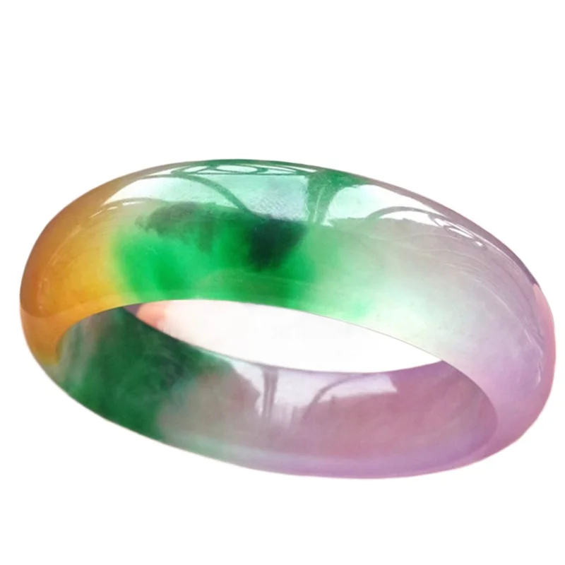 

New Natural High-ice Flat Bar Bracelet with Elegant Temperament