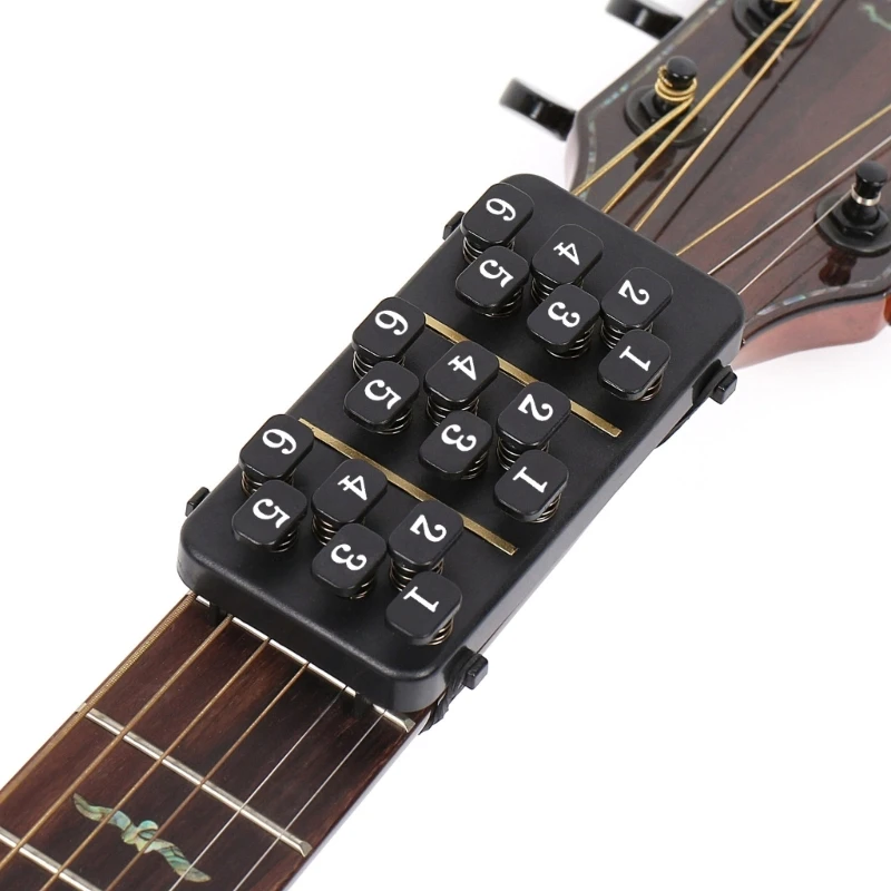 Guitar Chord Trainer with 18 Buttons Guitar Learning Aid Tool for People Whose Fingers Hurt From Guitar Strings