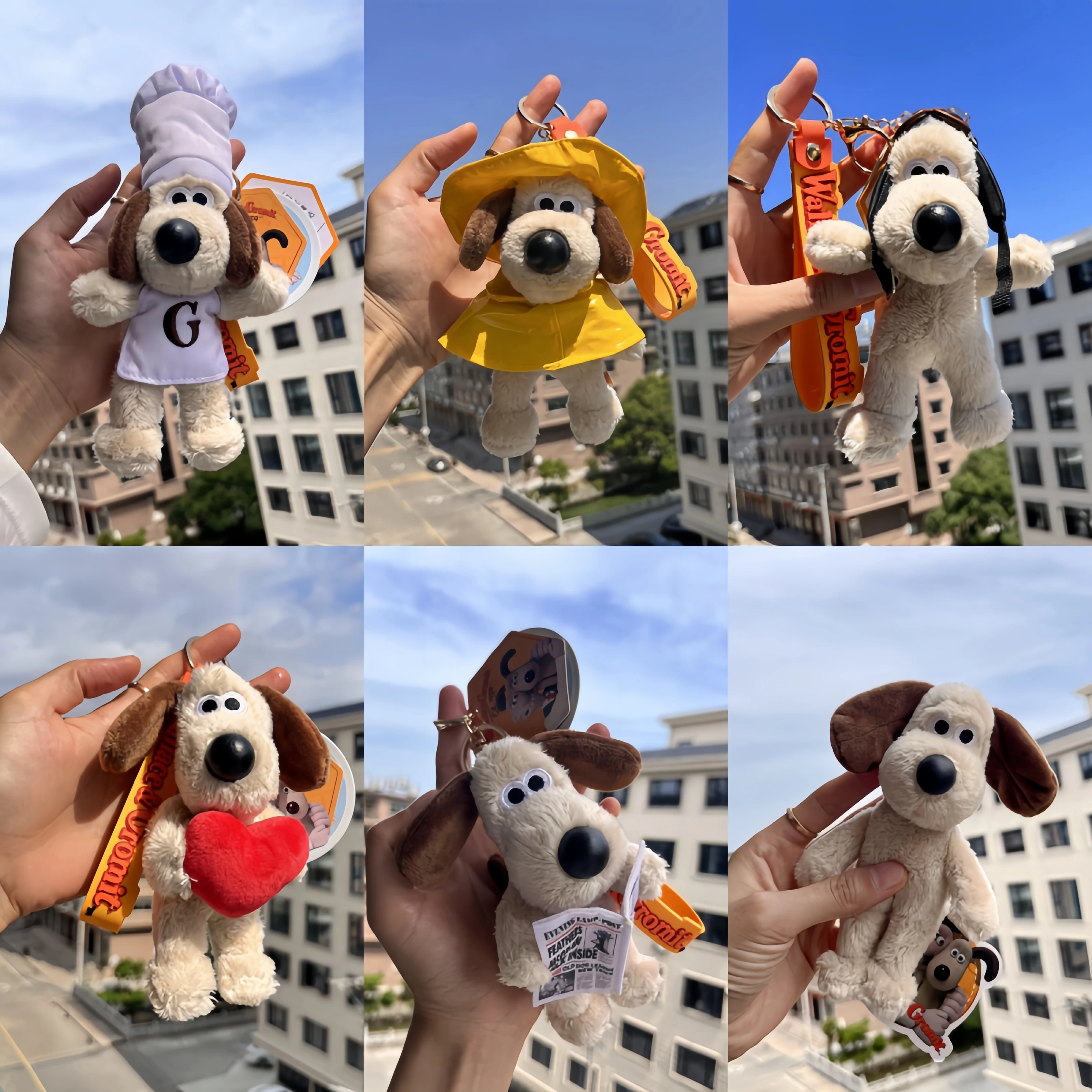 

Милая собака, плюшевая подвеска Wallace&Gromit, плюшевая игрушка, сумка для щенка, аксессуары, брелок, подвеска, плюшевая сумка, автомобильная подвеска, подарки для детей