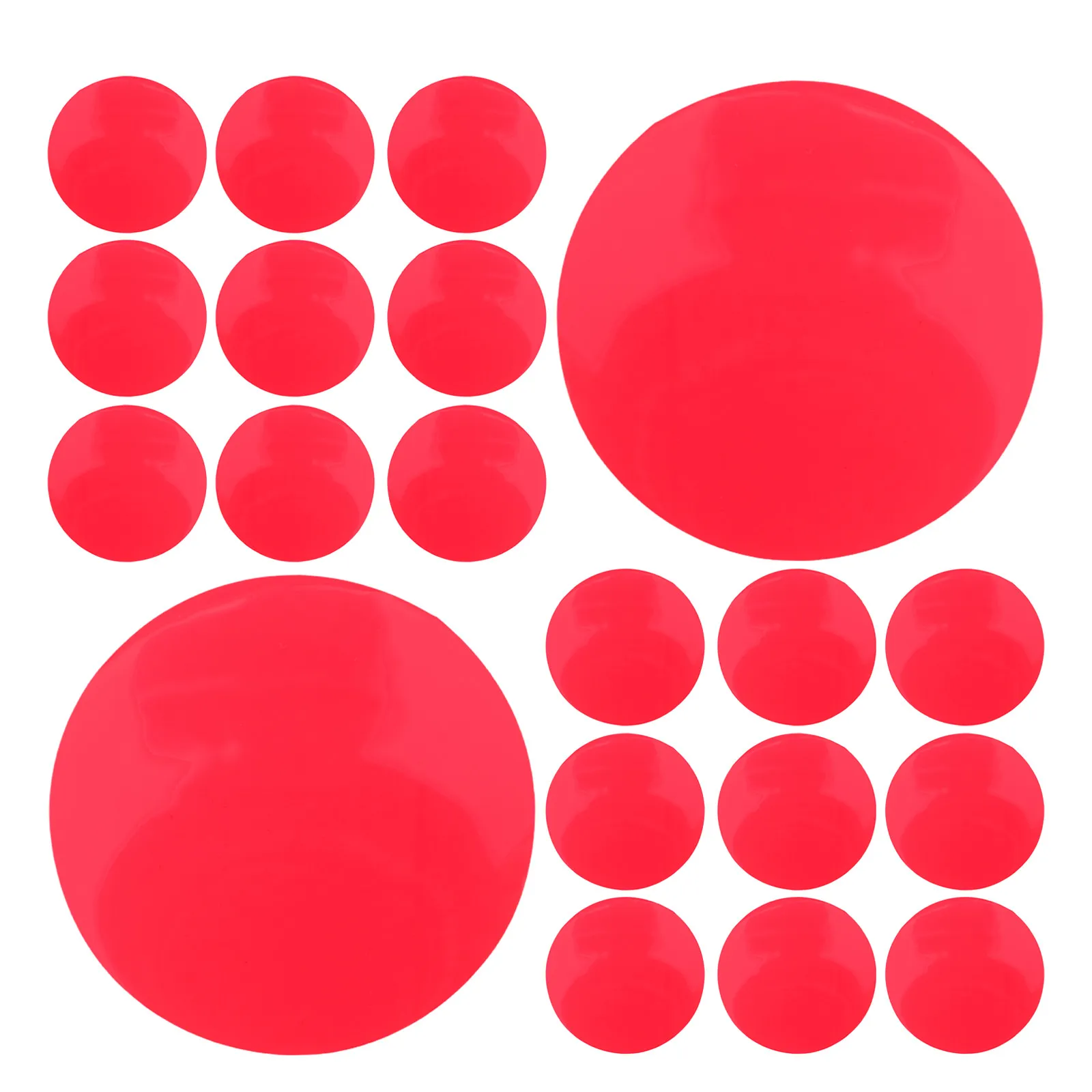20Pcs Color Changing Light Filter Sheets Transparent Red Adhesive Gels for LED Lamps Spotlights Photography Lighting Correction