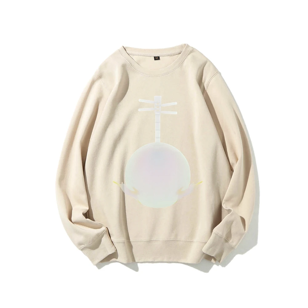 Męska bluza z okrągłym dekoltem - wysokiej jakości podszewka z polaru, ciepła, ale lekka, luźny krój, idealna na chłodne dni