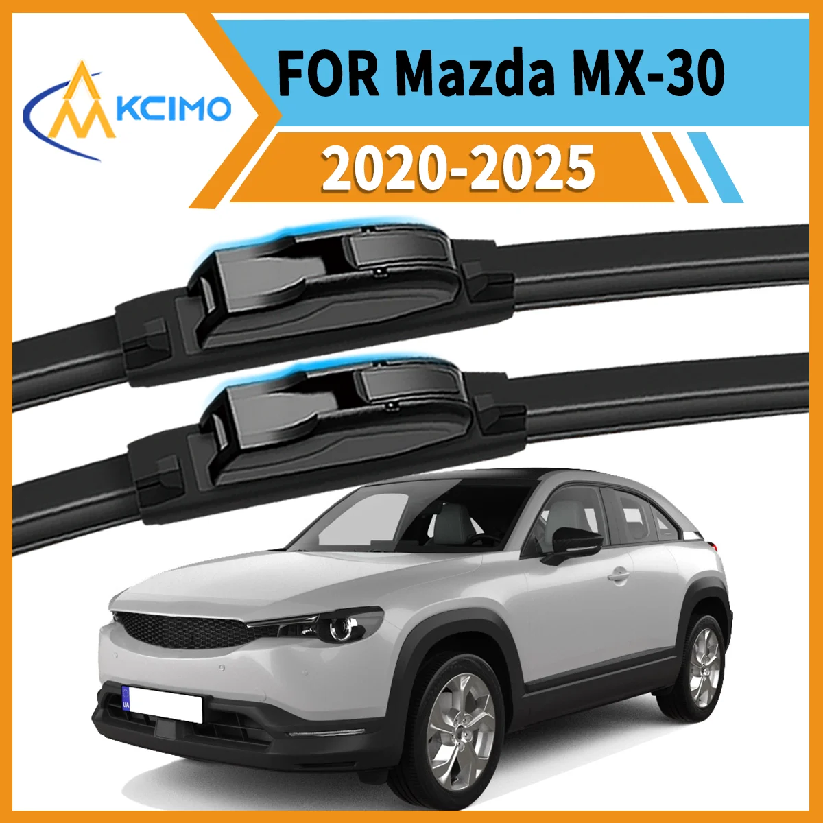 

2PCS High-Performance Wiper Blades For Mazda MX-30 2020-2025 All-Weather Clarity Strong Frame Enhanced Driving Safety & Comfort