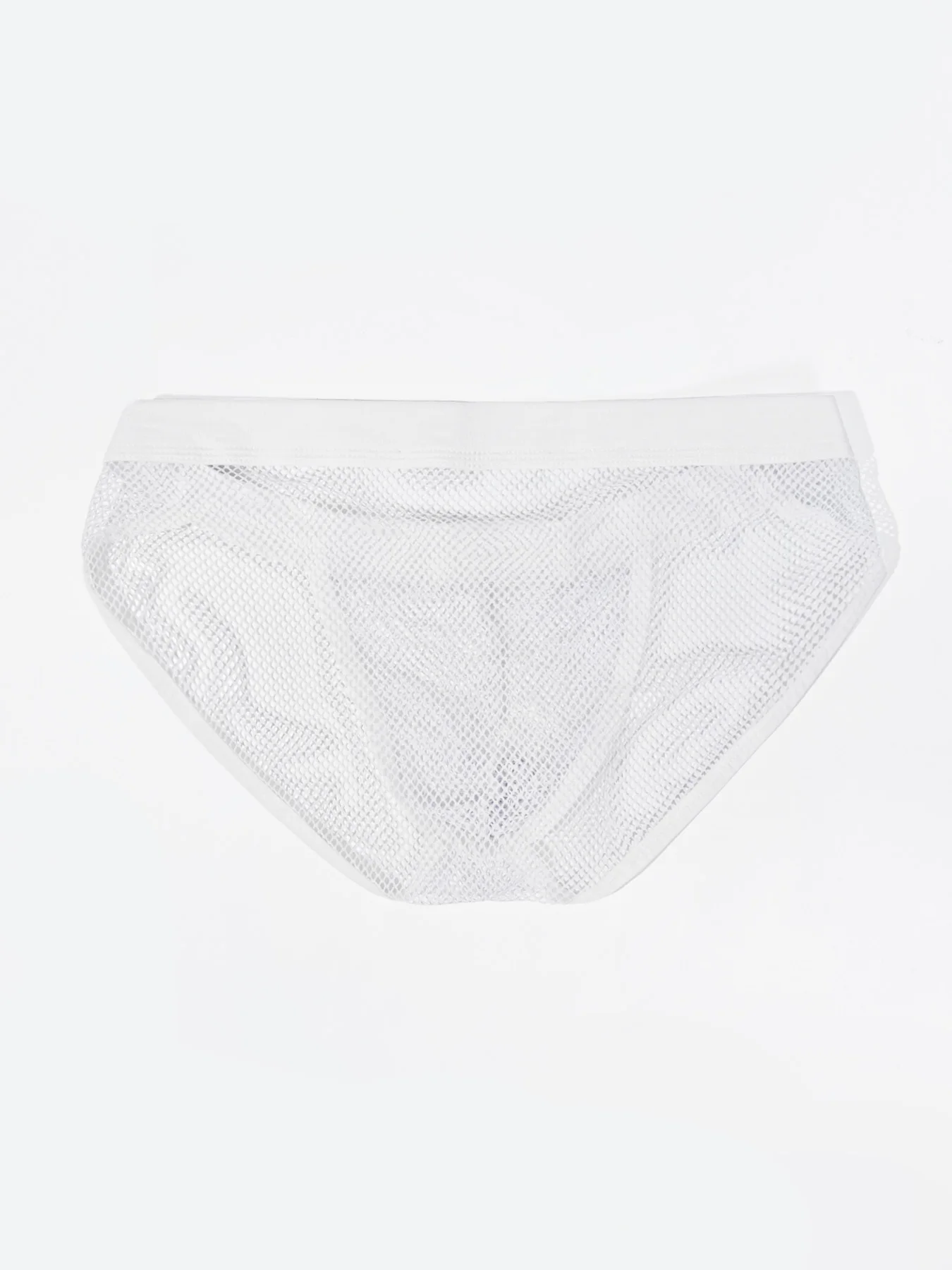 Size Transparent Mesh Underwear for Men Low Waist Fishnet U Pouch Briefs Solid Color Sexy Perspective Male Panties