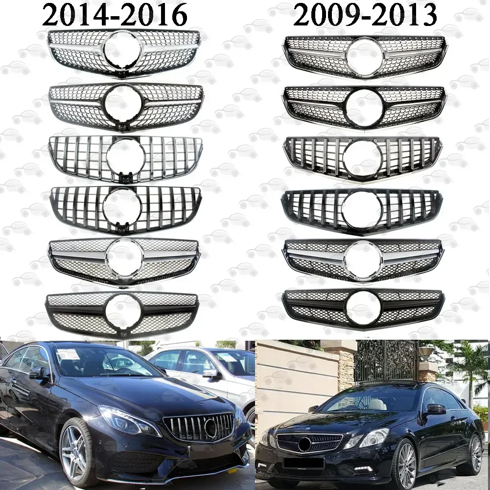 

Front Racing Facelift Bumper Grille Upper Grill For Mercedes Benz W207 E-Coupe 2009-2013 2014 2015 2016 Two Door