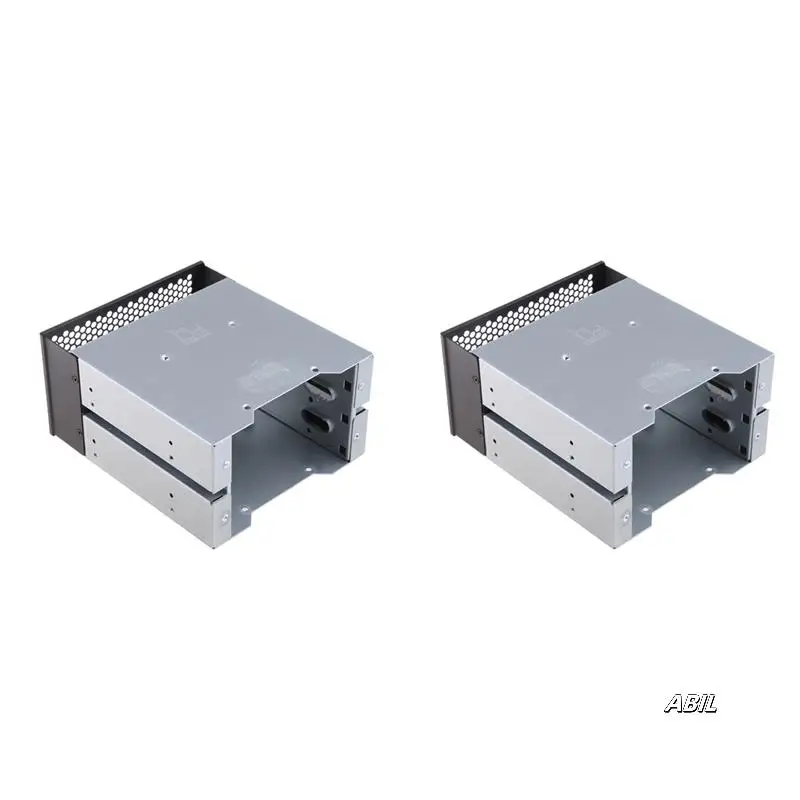 

2Pcs 3.5 To 5.25 Three-Disc Hard Drive Cages 2 Chassis Drives In The Chassis Hard Drive Box Computer Storage Expansion