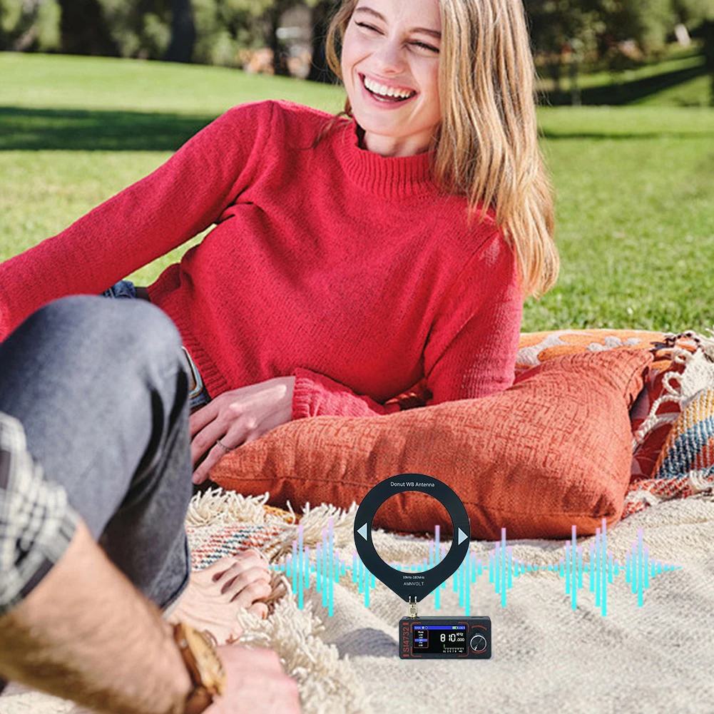 جديد SI4732 0.5-108 ميجا هرتز جيب SSB راديو صغير LSB USB AM FM جميع الموجات راديو استقبال ESP-32-S3 دونات WB هوائي/هوائي تليسكوبي #3