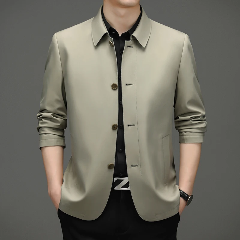 The Main Promotion of New Explosive Personality Casual Jacket Jacket Lapel High-end Business + All Matching Handsome Clothing