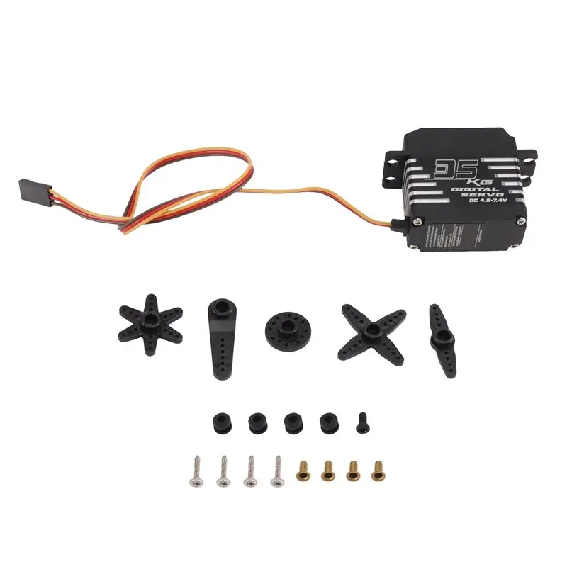 WOWFU-For RC For RC Car Boat Compatible Digital Servo Micro Servo Motor Metal Gear 20Kg High Torque For Arduino Servo Mini Servo 4