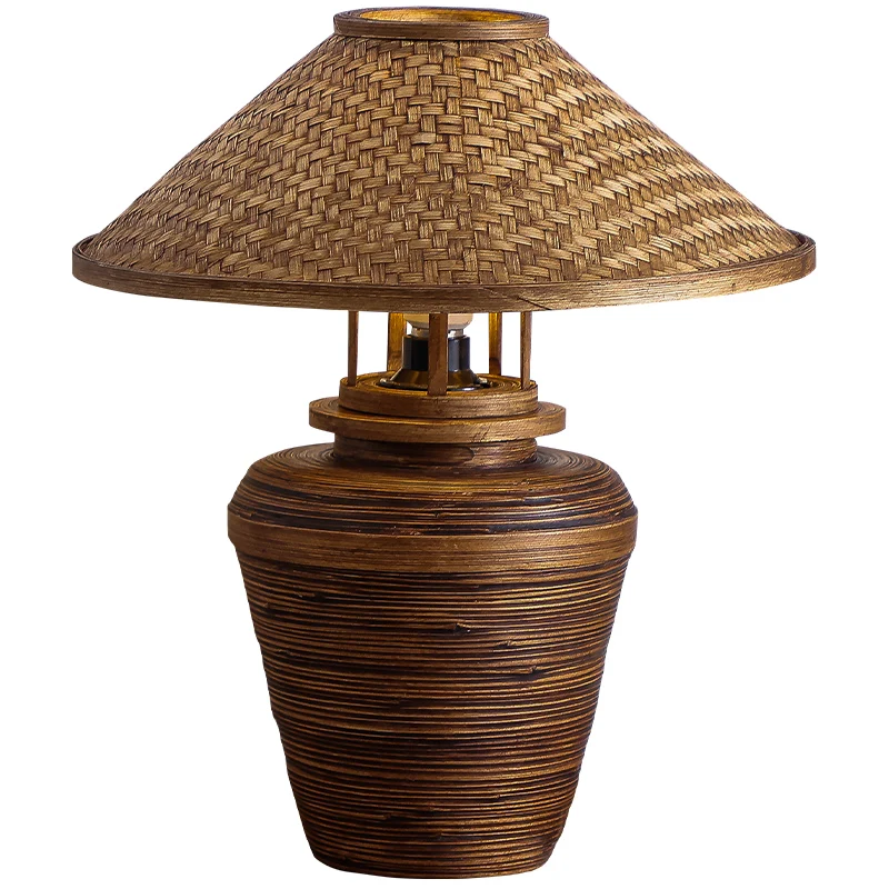 

Bamboo Lamp South East Asia Wind Living Room Bedroom Bamboo Lamp Thai Club Restaurant Decorative Lamp