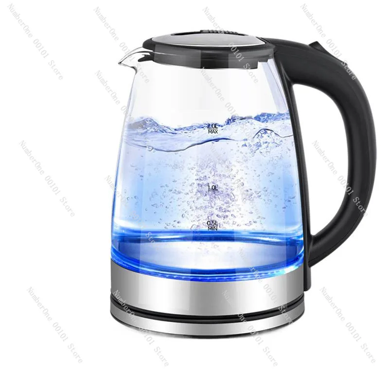 

Стеклянный электрический чайник объемом 2 л, устойчивый к высоким температурам, теплоизоляция большой емкости