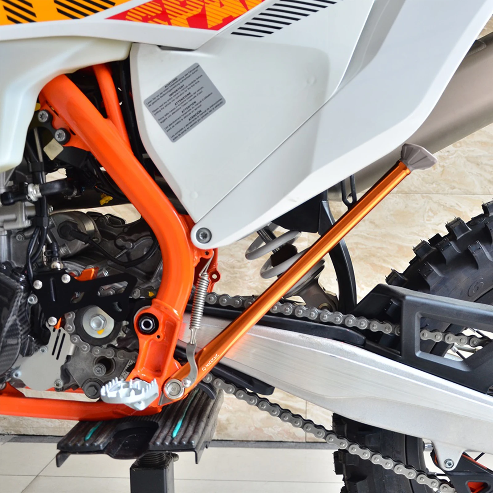 ل Husqvarna TE 300 FE 350 450 501 2014-2022 قليل مسنده حامل جانبي ل KTM EXC 300 EXC-F 350 XC XCF XCW TPI 2008-2022