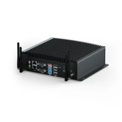 HYSTOU-Mini PC Industrial de alta confiabilidad, ordenador in-tel Core i5-10210U, DDR4, 64GB, 6 COM, 8USB, 4K, salida de tres pantallas, sin ventilador