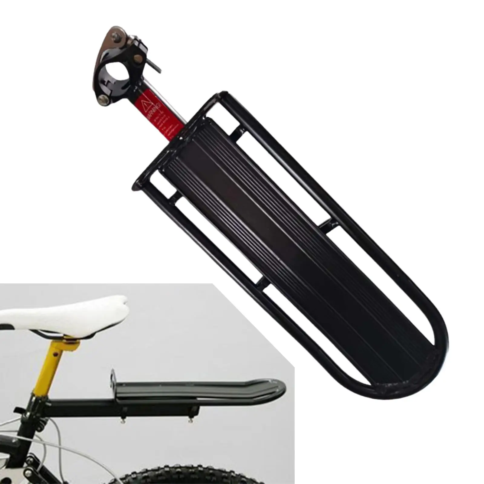 

Aluminum Alloy Bike Rear Rack Cycling MTB Road Bike Cargo Carrier Outdoor Mount Mountain Road Quick Release Accessory