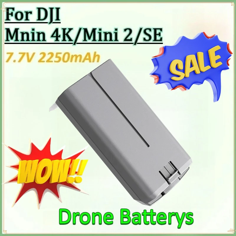 

7.7V 2250mAh Drone Battery for DJI Mini 2/Mnin 4K/SE Intelligent Provides Longer Flight Time Replacement Batteries High Quality