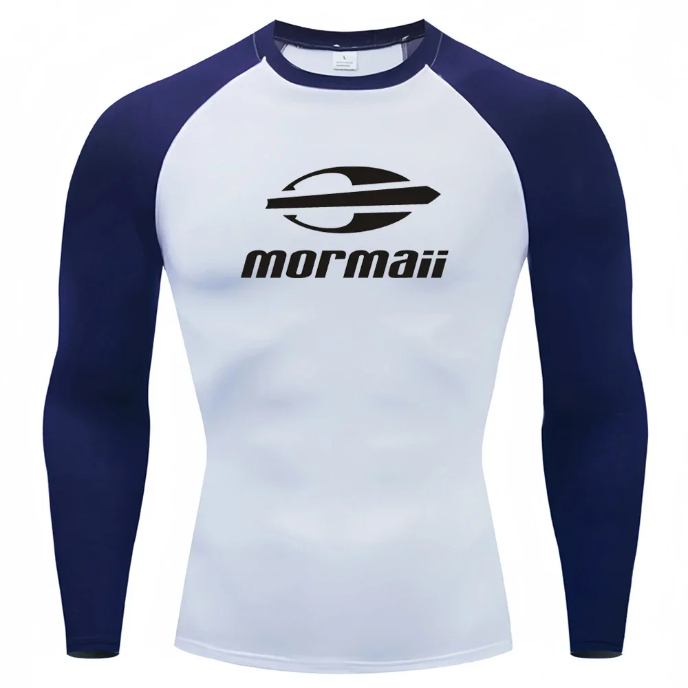 Surfing pływanie nurkowanie t-shirty obcisłe z długim rękawem Rash Guard stroje kąpielowe męska ochrona UV odzież surfingowa plaża Floatsuit topy