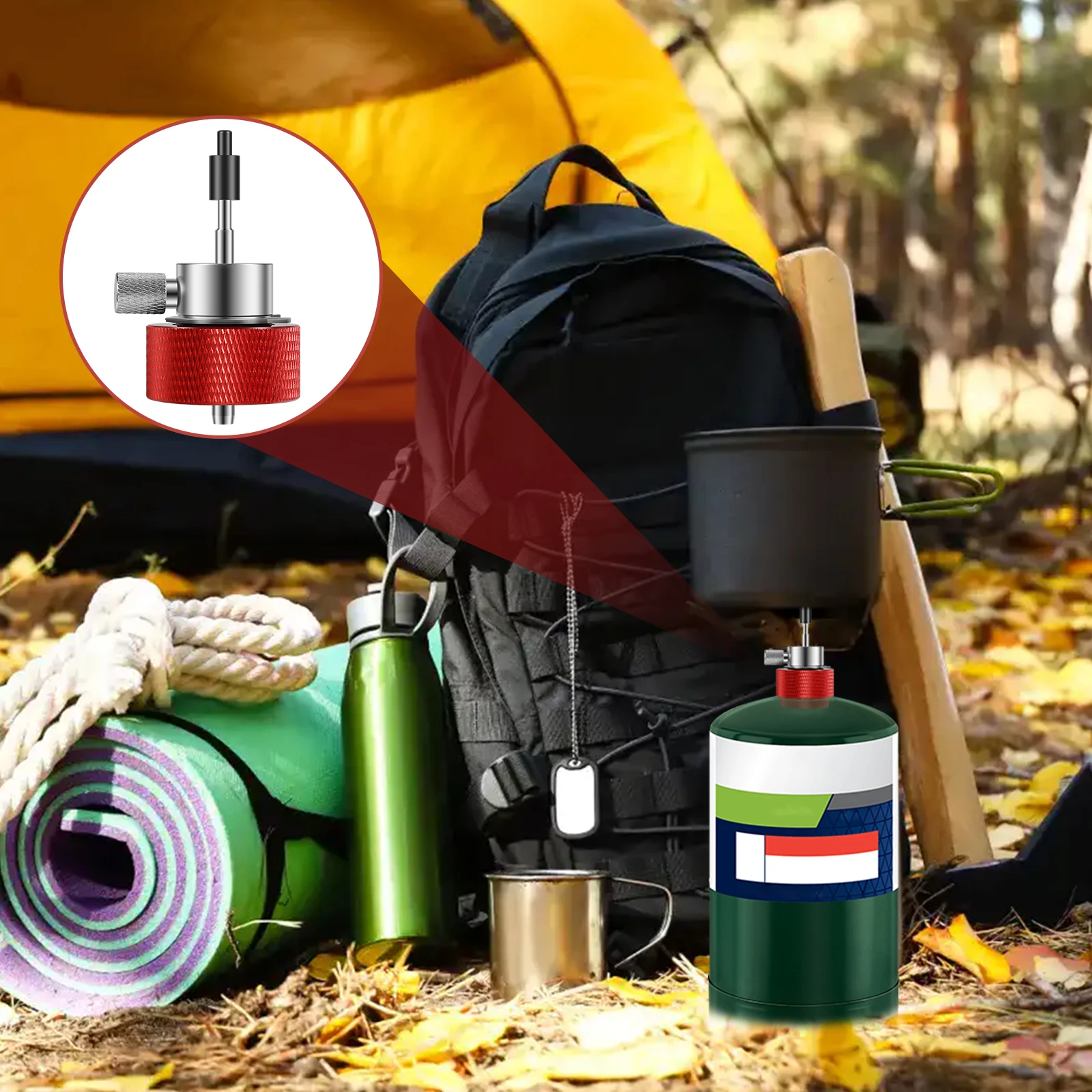 Airsoft Propane Filling Refill Adapter Propane Refill Tank Accessory Non Leaking Green Gas Tank Connector Reusable