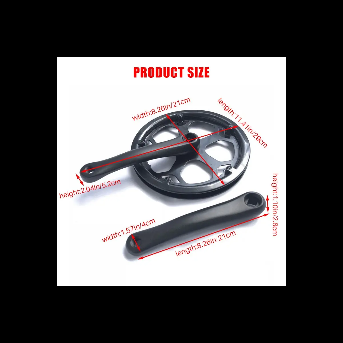 

AD10 Folding Bike Crankset 48T Square Hole 170Mm Cnc Crankset Bicycle Crank Set Sprocket