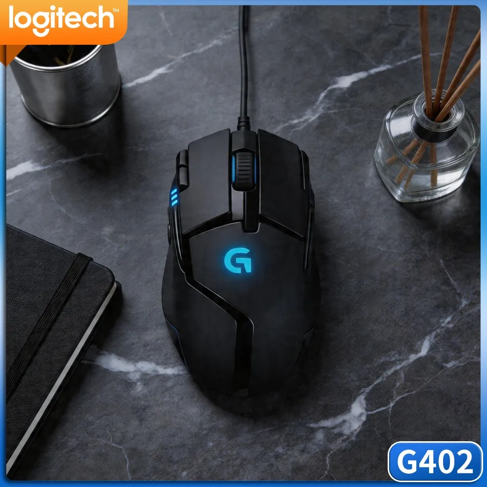 Logitech G402 USB Wired Gaming Mouse 32‑Bit ARM Processor Lightweight Construction For Entry‑Level Competitive Gamers