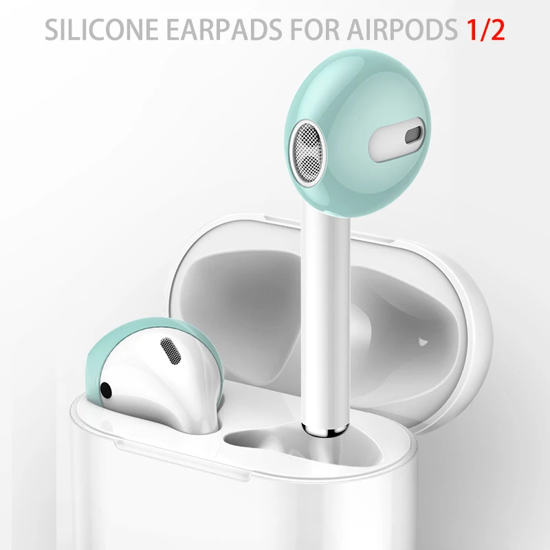 1 par almofadas de ouvido silicone capa protetora para airpods pro 3 2 1 (airpods não incluído)