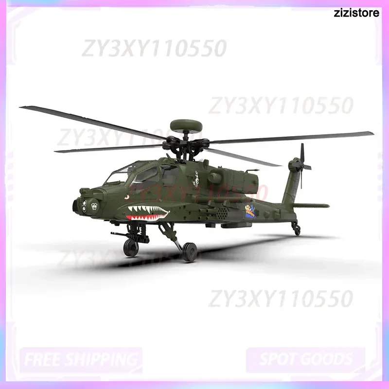 

Yuxiang F11 Apache Rc Helicopter 6 Channels 3d Stunt Unmanned Combat Toy Airplane Model Remote Control Simulation For Kids