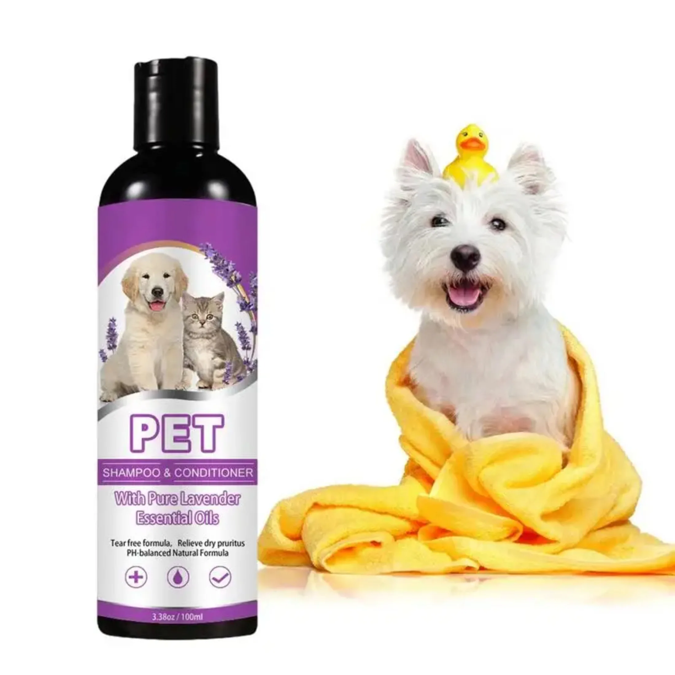 Soothing Dog Shampoo Hair Soft Shampoo Puppy Moisturizing ShampooProfessional Pet Natural Plant Shampoo Pet Grooming Supplies