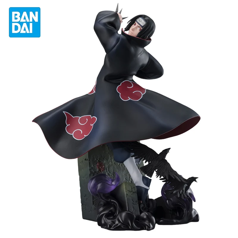 

In Stock Genuine Original BANDAI Uchiha Itachi The Light and Darkness of The Mangekyo Sharingan NARUTO Action Anime Figure Gift