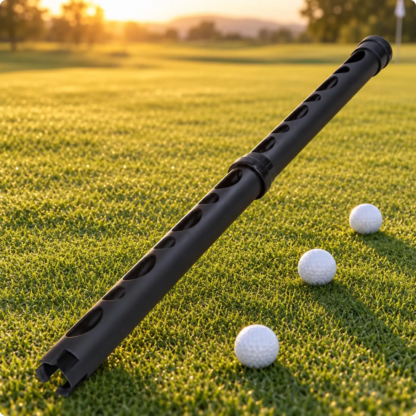 Golf Ball Picker Tool for Course Collection Aluminum Tube with Bayonet Grip Efficient Golf Accessory for Men Women