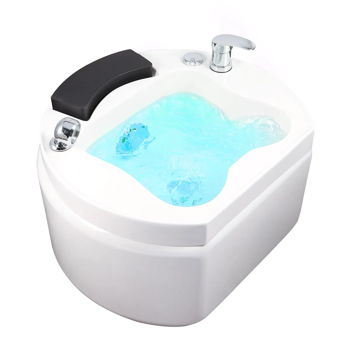 

Beauty Salon Equipment Deluxe Pedicure Basin with Base Two Lights Nail Salon Pedicure Chair Foot Spa Bowl