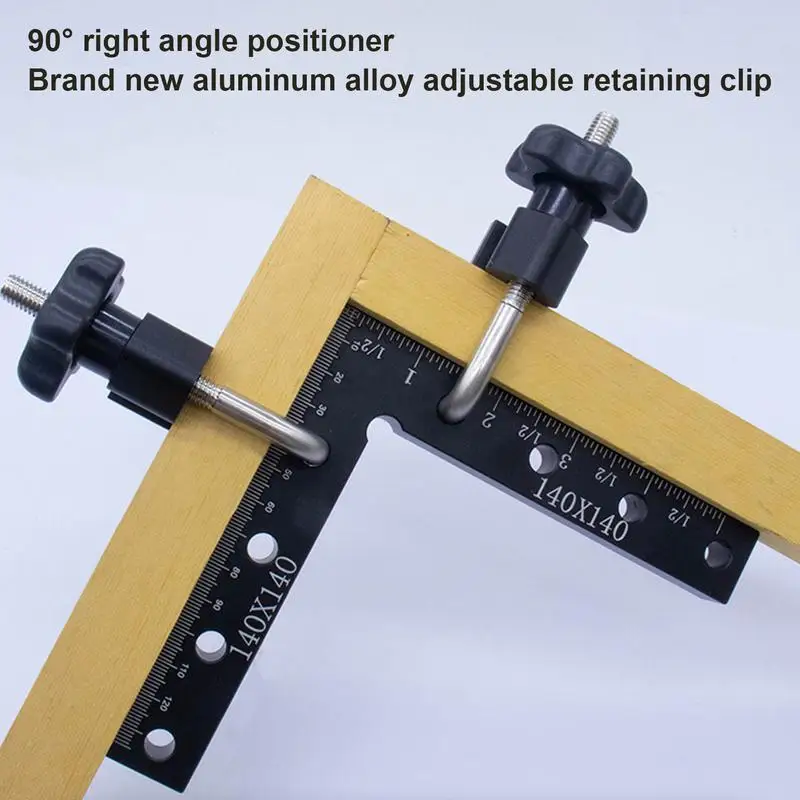 Right Angle Fixing Ruler Right Angle Woodworking Square Multifunctional Right Angle Measuring Ruler Carpenter Square Tool